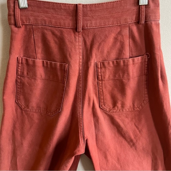 Maria Stanley Wide Leg Luna Salsa Rust Pants in 0 Cropped - Picture 15 of 16